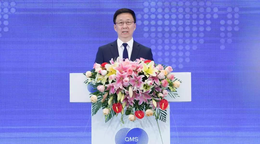 中共中央政治局常委、國務(wù)院副總理韓正發(fā)言
